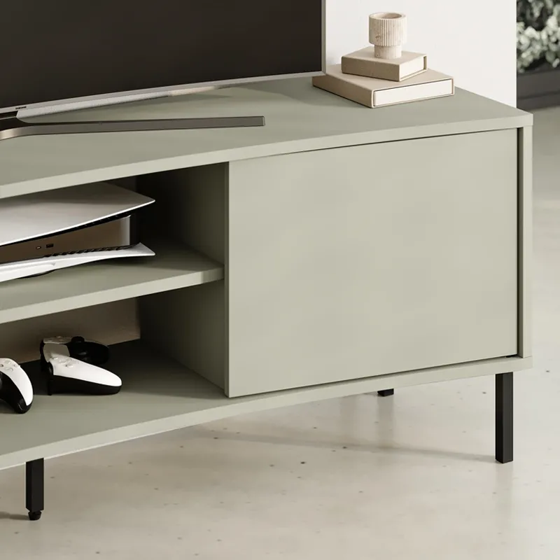 Έπιπλο τηλεόρασης Frem Megapap χρώμα ash green 150x40x55εκ.