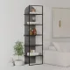 Βιβλιοθήκη Archy Megapap χρώμα γκρι ρετρό 53x31,7x180εκ.
