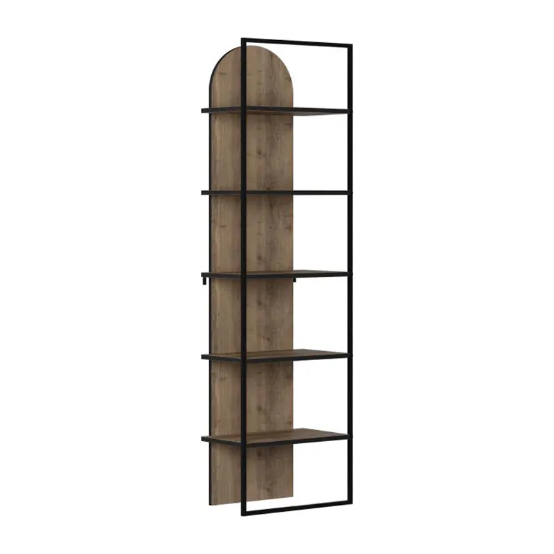 Βιβλιοθήκη Archy Megapap χρώμα ανοιχτό καρυδί 53x31,7x180εκ.