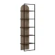 Βιβλιοθήκη Archy Megapap χρώμα ανοιχτό καρυδί 53x31,7x180εκ.