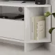 Έπιπλο τηλεόρασης γωνιακό Viva Megapap χρώμα λευκό 95,7x35,4x45εκ.