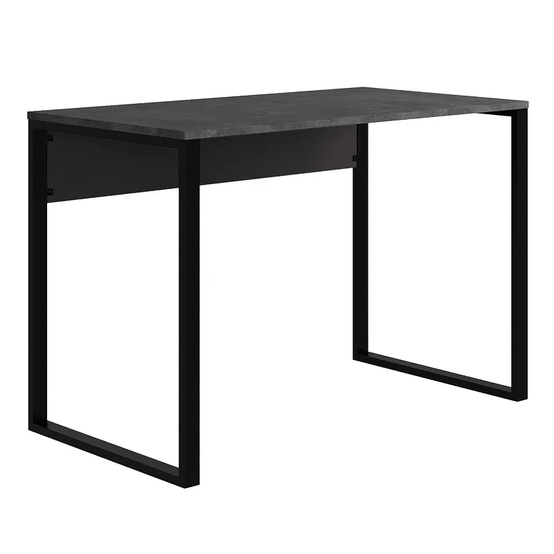 Γραφείο εργασίας Inna Megapap χρώμα γκρι ρετρό - silky black 100x60x75εκ.
