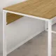 Γραφείο εργασίας Inna Megapap χρώμα sapphire oak - λευκό 100x60x75εκ.