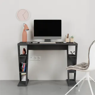 Γραφείο εργασίας Papillon Megapap χρώμα ανθρακί 106x50x75εκ