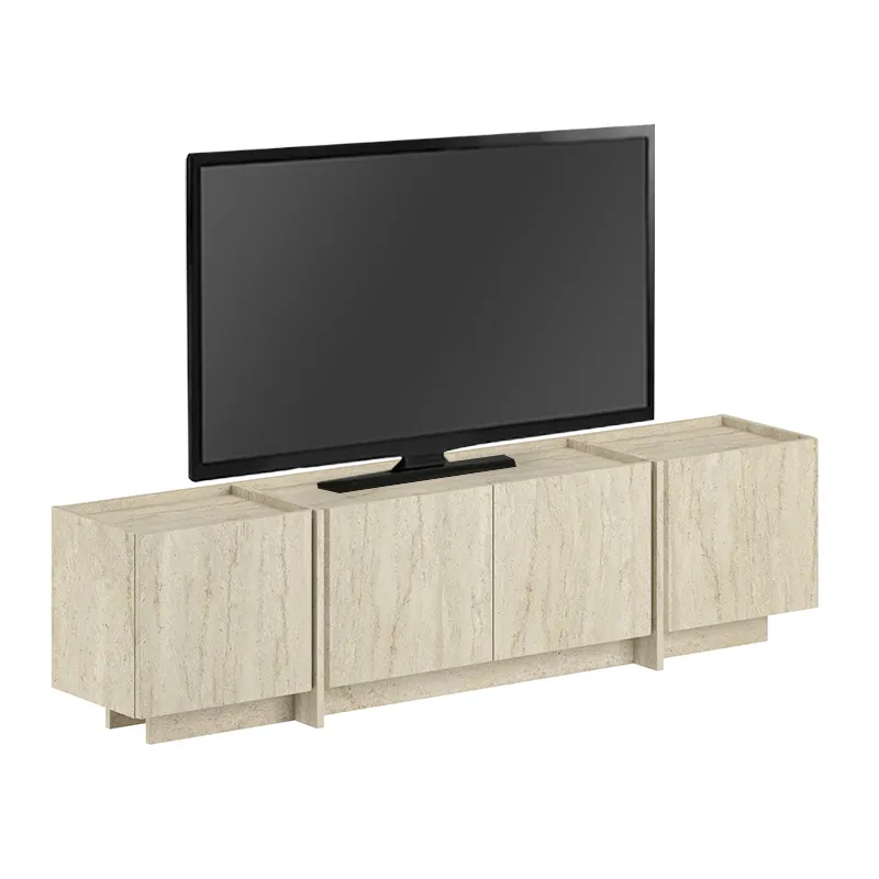 Έπιπλο τηλεόρασης Lowen Megapap χρώμα travertine 180x35x46,2εκ.