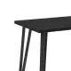 Τραπέζι Xana Megapap χρώμα black wood 120x70x77,5εκ.