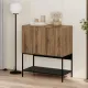 Μπουφές Amira Megapap χρώμα καρυδί Ud - black wood 80x40x90εκ.