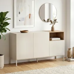 Μπουφές Cailin Megapap χρώμα sandstone - sepet oak 140x41,8x80εκ.