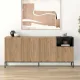 Μπουφές Cailin Megapap χρώμα sepet oak - black wood 180x41,8x80εκ.