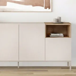 Μπουφές Cailin Megapap χρώμα sandstone - sepet oak 180x41,8x80εκ.