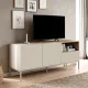Έπιπλο τηλεόρασης Cailin Megapap χρώμα sandstone - sepet oak 140x41,8x55εκ.