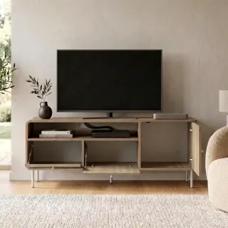 Έπιπλο τηλεόρασης Colia Megapap χρώμα sepet oak 140,3x34x55,7εκ.