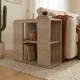 Τραπεζάκι βοηθητικό Colia Megapap χρώμα sepet oak 58x25x50εκ.