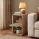 Τραπεζάκι βοηθητικό - Κομοδίνο Rovel Megapap χρώμα sepet oak 30x39x50,5εκ.