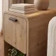 Τραπεζάκι βοηθητικό - Κομοδίνο Rovel Megapap χρώμα sepet oak 30x39x50,5εκ.