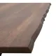 Τραπέζι Walter Megapap Mdf - μεταλλικό χρώμα καρυδί 140x80x75εκ. - Τραπέζια