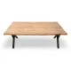 Τραπέζι Walter Megapap Mdf - μεταλλικό χρώμα ακακίας 160x80x75εκ. - Τραπέζια