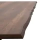 Τραπέζι Walter Megapap Mdf - μεταλλικό χρώμα καρυδί 200x100x75εκ. - Τραπέζια
