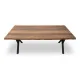 Τραπέζι Walter Megapap Mdf - μεταλλικό χρώμα καρυδί 200x100x75εκ. - Τραπέζια