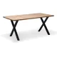 Τραπέζι Jeremy Megapap Mdf - μεταλλικό χρώμα ακακίας 140x80x75εκ. - Τραπέζια
