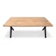 Τραπέζι Jeremy Megapap Mdf - μεταλλικό χρώμα ακακίας 160x80x75εκ. - Τραπέζια