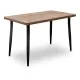 Τραπέζι Levico Megapap Mdf - μεταλλικό χρώμα ακακίας 120x70x75εκ. - Τραπέζια