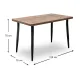 Τραπέζι Levico Megapap Mdf - μεταλλικό χρώμα ακακίας 120x70x75εκ. - Τραπέζια