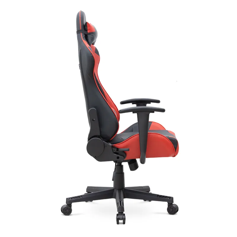 Καρέκλα γραφείου Gaming Alonso Megapap από τεχνόδερμα χρώμα κόκκινο - μαύρο 67x70x125/135 εκ. - Καρέκλες γραφείου