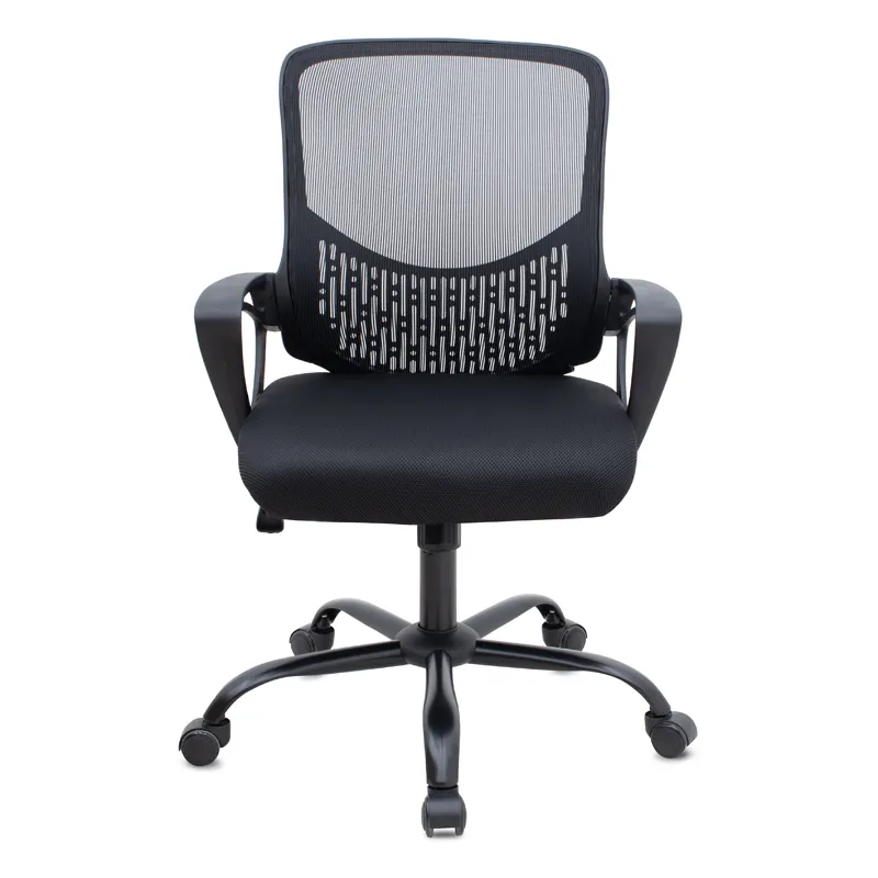 Καρέκλα γραφείου Freda Megapap με ύφασμα Mesh χρώμα μαύρο 65x65x90/100εκ.