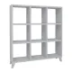 Βιβλιοθήκη μελαμίνης Saul Megapap χρώμα λευκό 88,2x20x88,2εκ. - Βιβλιοθήκες