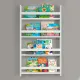 Επιτοίχια βιβλιοθήκη - ραφιέρα Montessori Megapap από μελαμίνη χρώμα λευκό 70x10x120εκ. - Βιβλιοθήκες