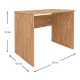 Γραφείο εργασίας Kalen Megapap από μελαμίνη χρώμα pine oak 90x60x74εκ. - Γραφεία