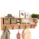 Κρεμάστρα τοίχου Ottila Megapap από μελαμίνη χρώμα pine oak 120x22x37εκ. - Καλόγεροι - Κρεμάστρες τοίχου
