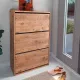 Παπουτσοθήκη μελαμίνης Nave Megapap 18 ζευγών χρώμα pine oak 73,6x24x110εκ. - Παπουτσοθήκες