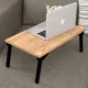 Τραπεζάκι laptop Sidon Megapap από μελαμίνη χρώμα pine oak 60x35,5x23,5εκ. - Τραπεζάκια βοηθητικά