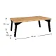 Τραπεζάκι laptop Sidon Megapap από μελαμίνη χρώμα pine oak 60x35,5x23,5εκ. - Τραπεζάκια βοηθητικά