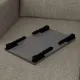 Τραπεζάκι laptop Sidon Megapap από μελαμίνη χρώμα ανθρακί 60x35,5x23,5εκ. - Τραπεζάκια βοηθητικά