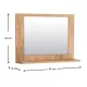 Καθρέφτης μπάνιου Devlin Megapap από μελαμίνη χρώμα pine oak 60x10x45εκ. - Έπιπλα μπάνιου