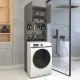 Έπιπλο πλυντηρίου Ramsey Megapap από μελαμίνη χρώμα ανθρακί 65x27x190,6εκ. - Έπιπλα μπάνιου