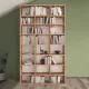 Βιβλιοθήκη μελαμίνης Fyodor Megapap χρώμα pine oak 102x16x178εκ. - Βιβλιοθήκες