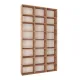 Βιβλιοθήκη μελαμίνης Fyodor Megapap χρώμα pine oak 102x16x178εκ. - Βιβλιοθήκες