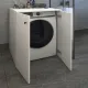 Έπιπλο πλυντηρίου Gray Megapap από μελαμίνη χρώμα λευκό 70x66x90εκ. - Έπιπλα μπάνιου