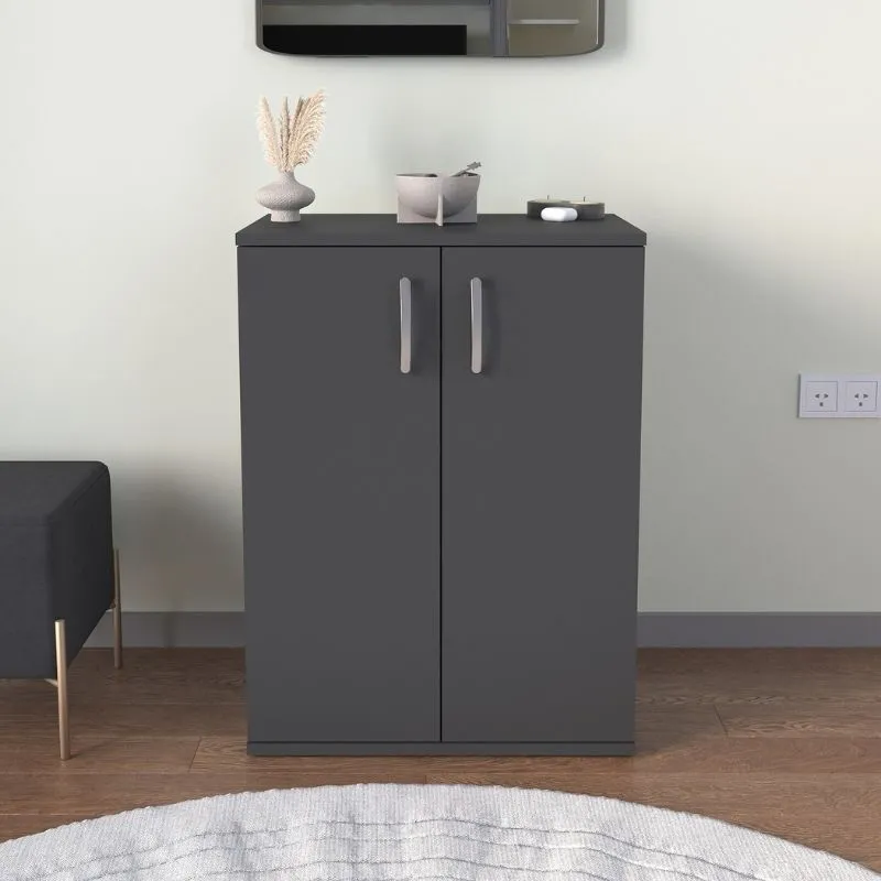 Παπουτσοθήκη - Ντουλάπι Manolo Megapap χρώμα ανθρακί 60x38x81,4εκ.