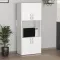 Ντουλάπα κουζίνας Armado Megapap χρώμα λευκό 60x32x140εκ.
