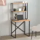 Γραφείο εργασίας Pope Megapap χρώμα pine oak 73x52x146εκ.