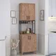 Έπιπλο κουζίνας Sedef Megapap χρώμα pine oak 61x40x202,1εκ.
