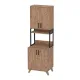 Έπιπλο κουζίνας Sedef Megapap χρώμα pine oak 61x40x202,1εκ.