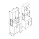 Έπιπλο κουζίνας Sedef Megapap χρώμα pine oak 61x40x202,1εκ.