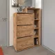 Παπουτσοθήκη Lego Megapap χρώμα pine oak 90x32x143εκ.