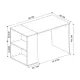 Γραφείο εργασίας Smyrna Megapap χρώμα λευκό 120x60x74,4εκ.